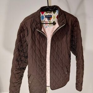 Lands' End Women's Quilted Brown Puffer Jacket